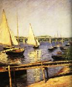 Gustave Caillebotte Sail Boats at Argenteuil Germany oil painting reproduction